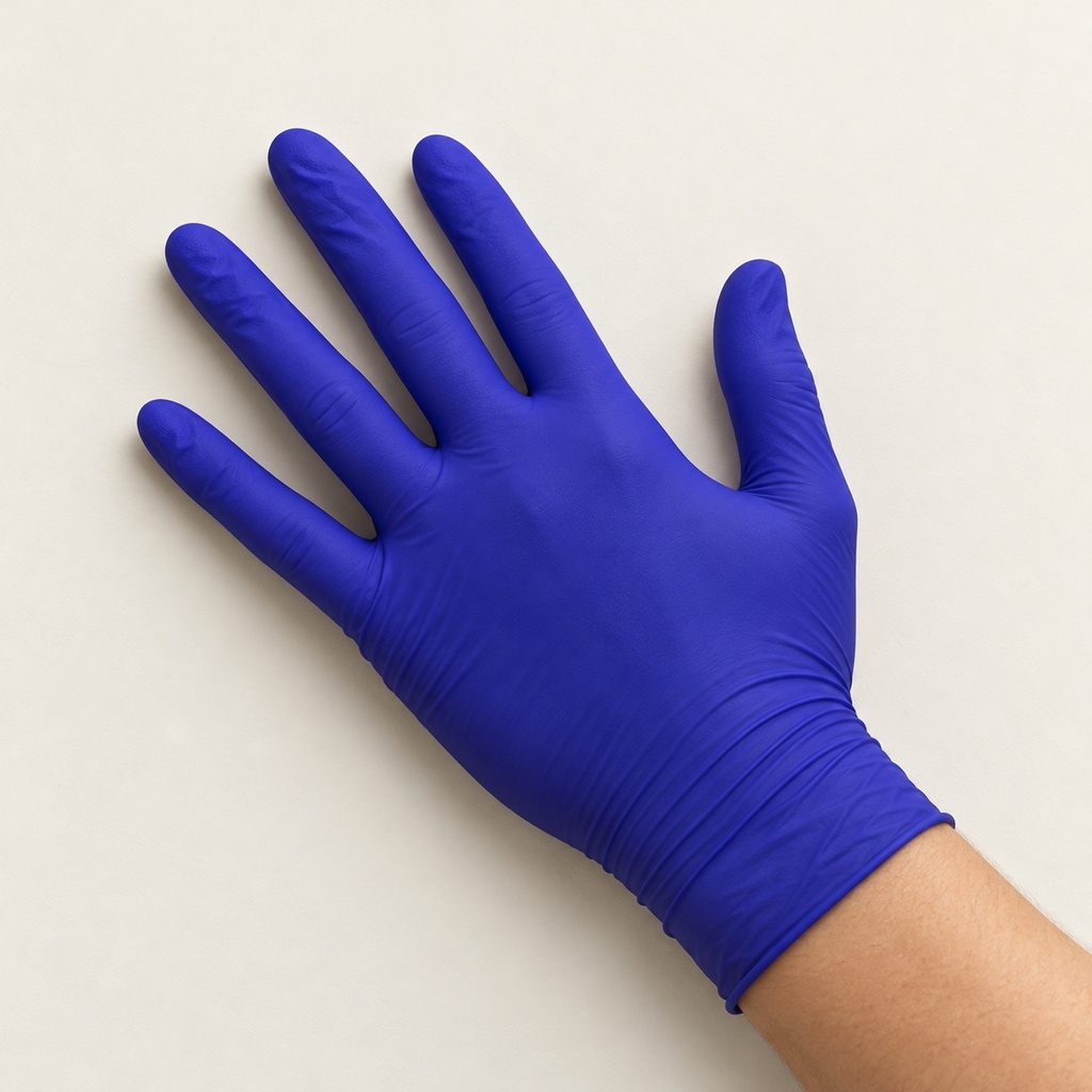 ALDENA gants indigo — Vue de dos