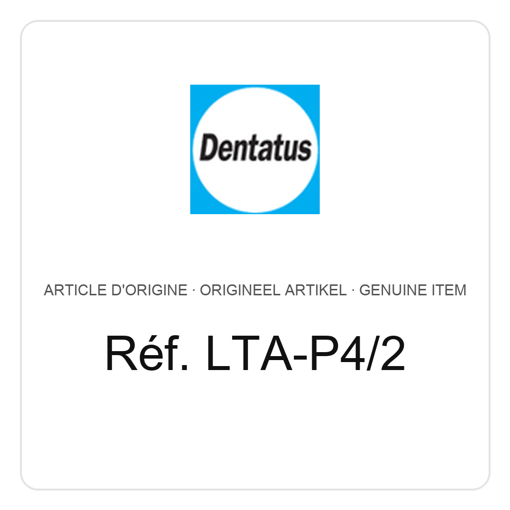 Dentatus tige verte, double face. Épaisseur de lame 0.4mm, grain = 50 µm – réf. LTA-P4/2