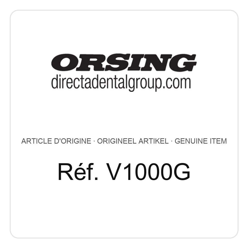 Orsing Hygovac Green, canule d'aspiration, autoclavable – réf. V1000G