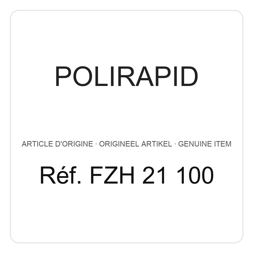 Polirapid Disques en feutre, bord droit, (HP) 2,34 mm, Ø 21 mm, hauteur 3,5 mm (PU=6) – réf. FZH 21 100