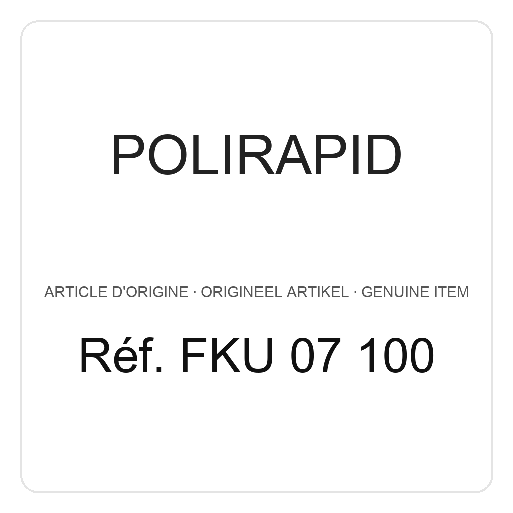 Polirapid Cônes en feutre, non monté, Ø 7 mm, longueur 15 mm (PU=12) – réf. FKU 07 100