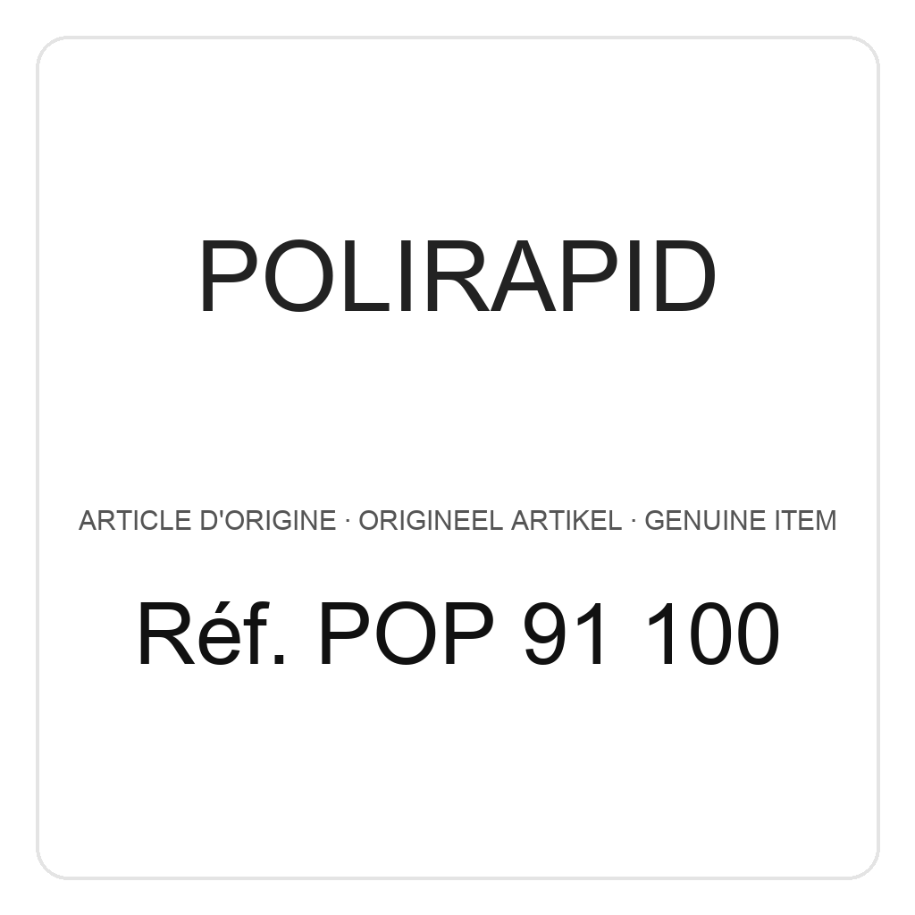 Polirapid Pâte à polir rouge, pour l'or et l'acier (PU=1) – réf. POP 91 100