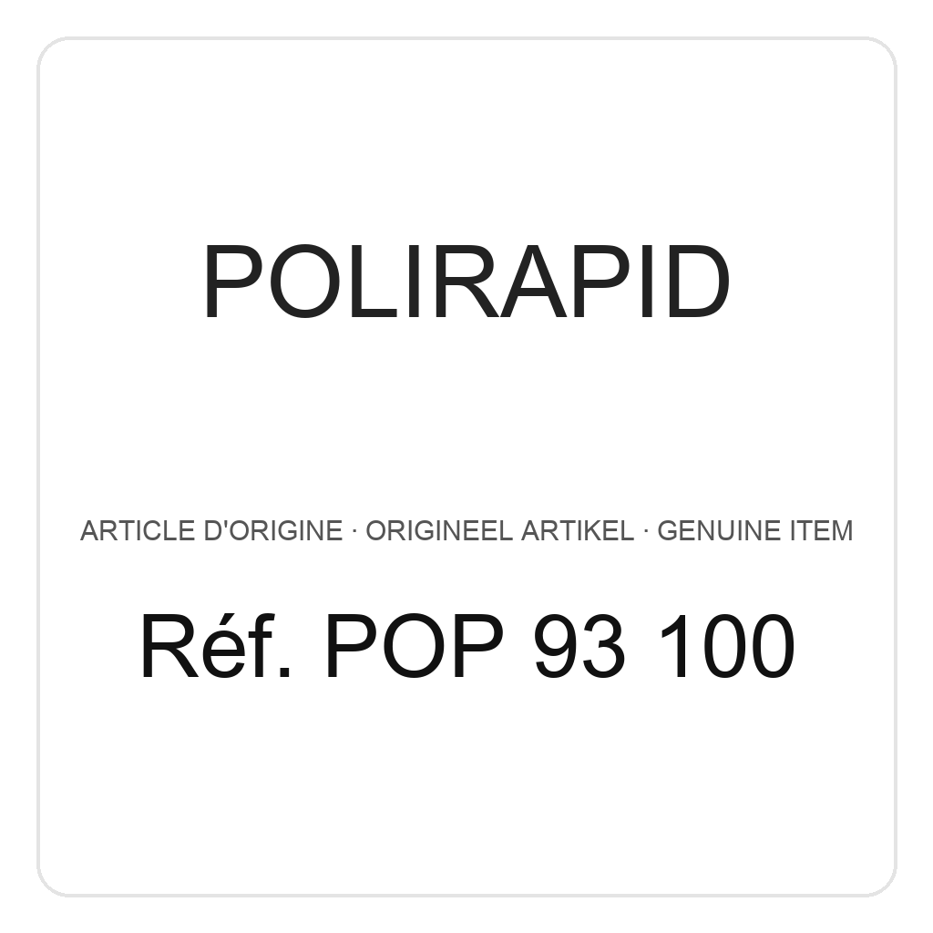 Polirapid Polishing paste blue, for plastics, caoutchouc (PU=1) – ref. POP 93 100