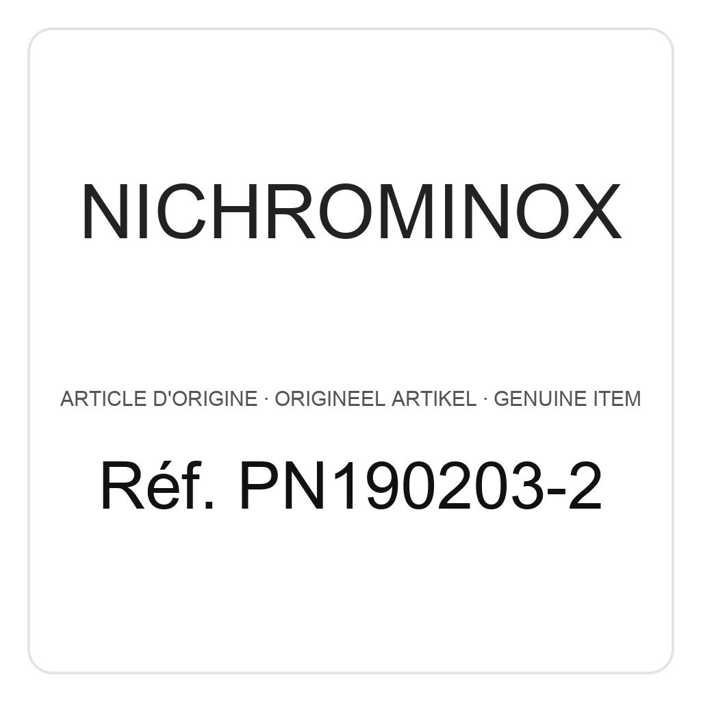 Nichrominox Plug'In H30 - 2 perfo – réf. PN190203-2