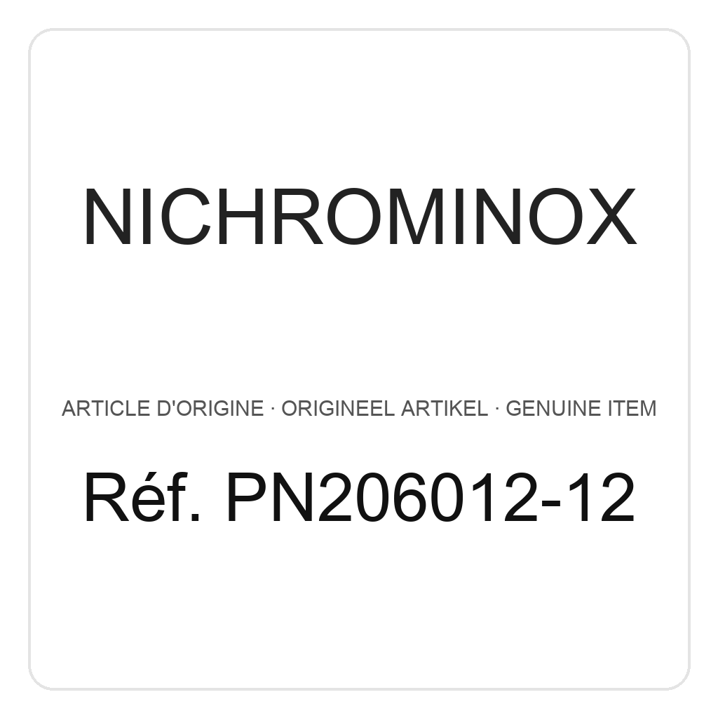 Nichrominox Plug'In H40 - 12 Holes – ref. PN206012-12