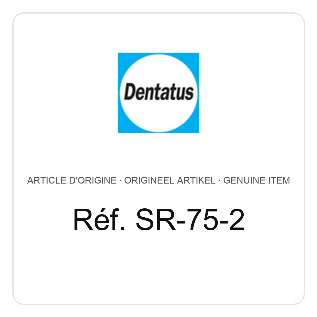 Dentatus Kunststoff-Schraubkappen - schwarz (2 Stück/Packung) – Ref. SR-75-2