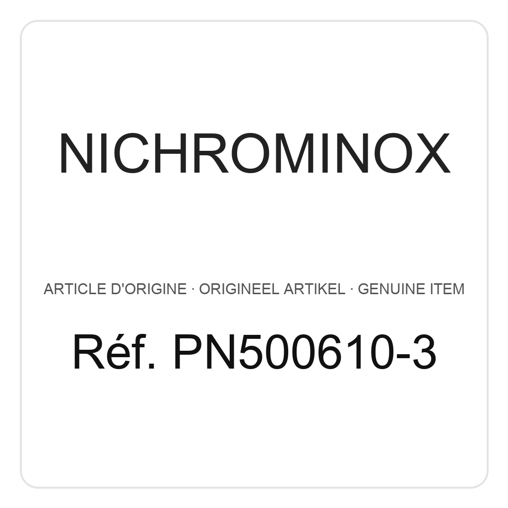Nichrominox Silicone buisjes ø 3,5 tot 5 mm - set van 6 – ref. PN500610-3