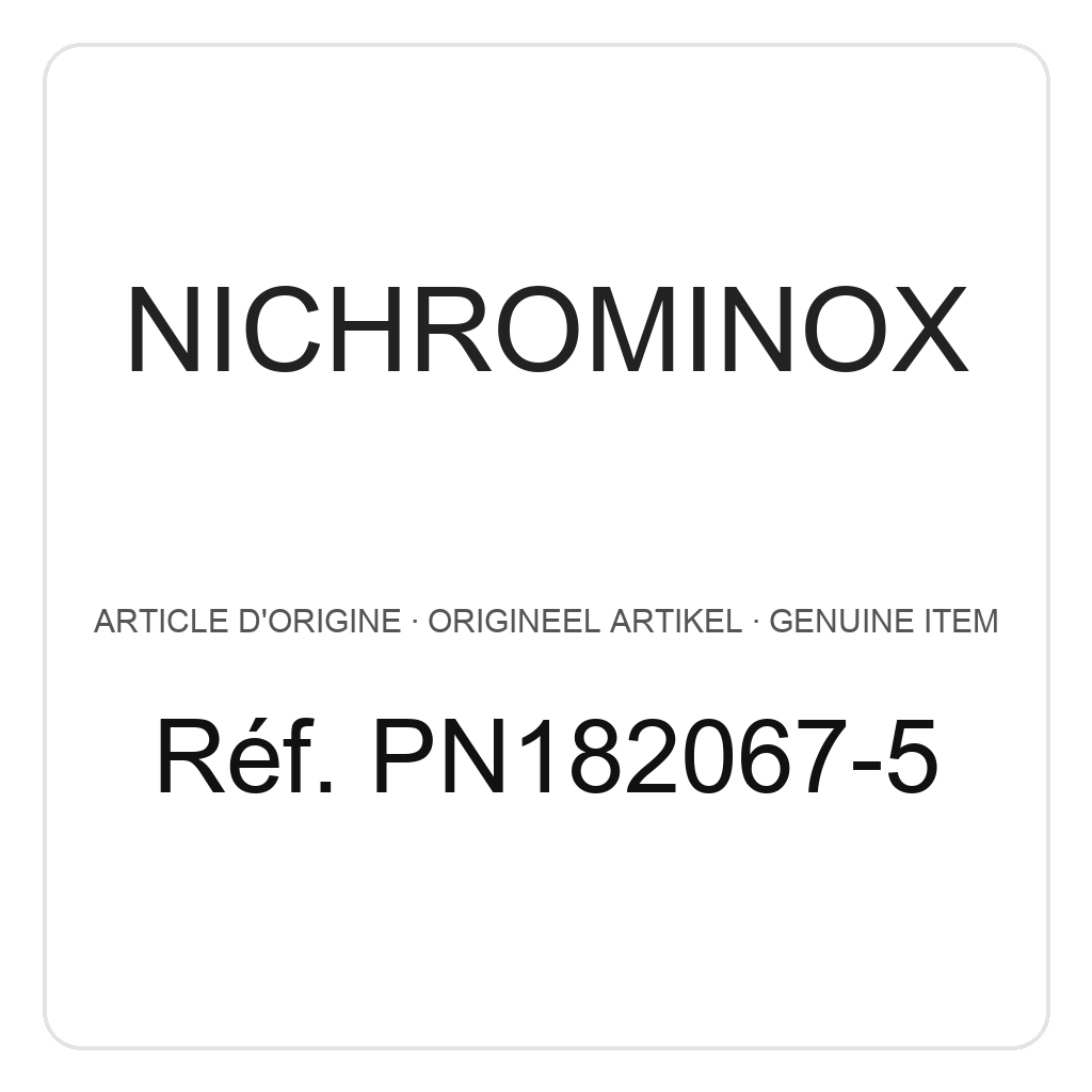 Nichrominox roestvrij staal Cassette 27 x 17 - 10 instrumenten + vrije ruimte – ref. PN182067-5
