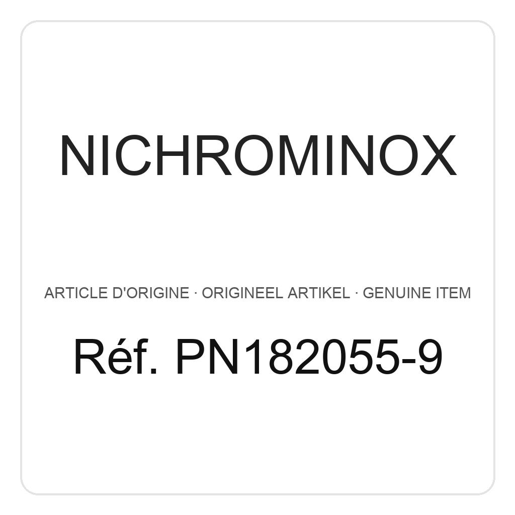 Nichrominox Edelstahl Flach Kassette 18 x 9 - 7 Instrumente – Ref. PN182055-9