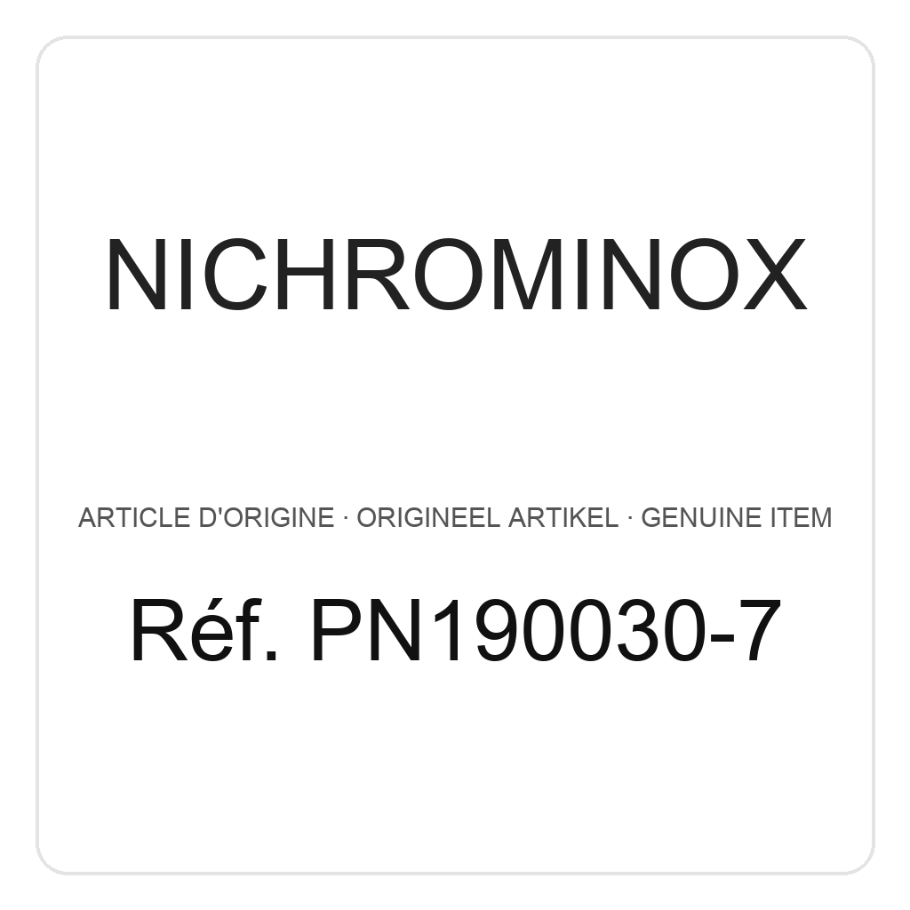 Nichrominox Clip 1 Plug – réf. PN190030-7
