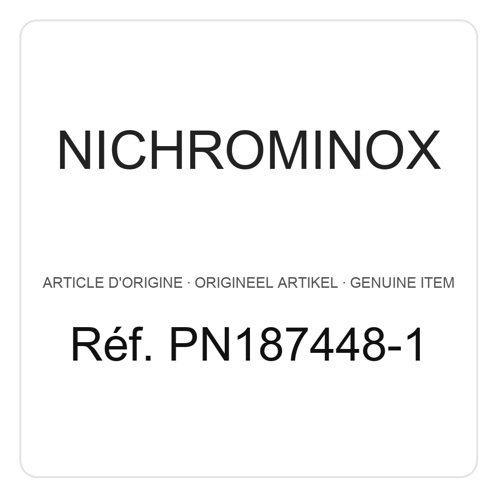 Nichrominox Aluminium Etikett für Behälter / Steri Box / Easy-Steri - 50x22mm – Ref. PN187448-1