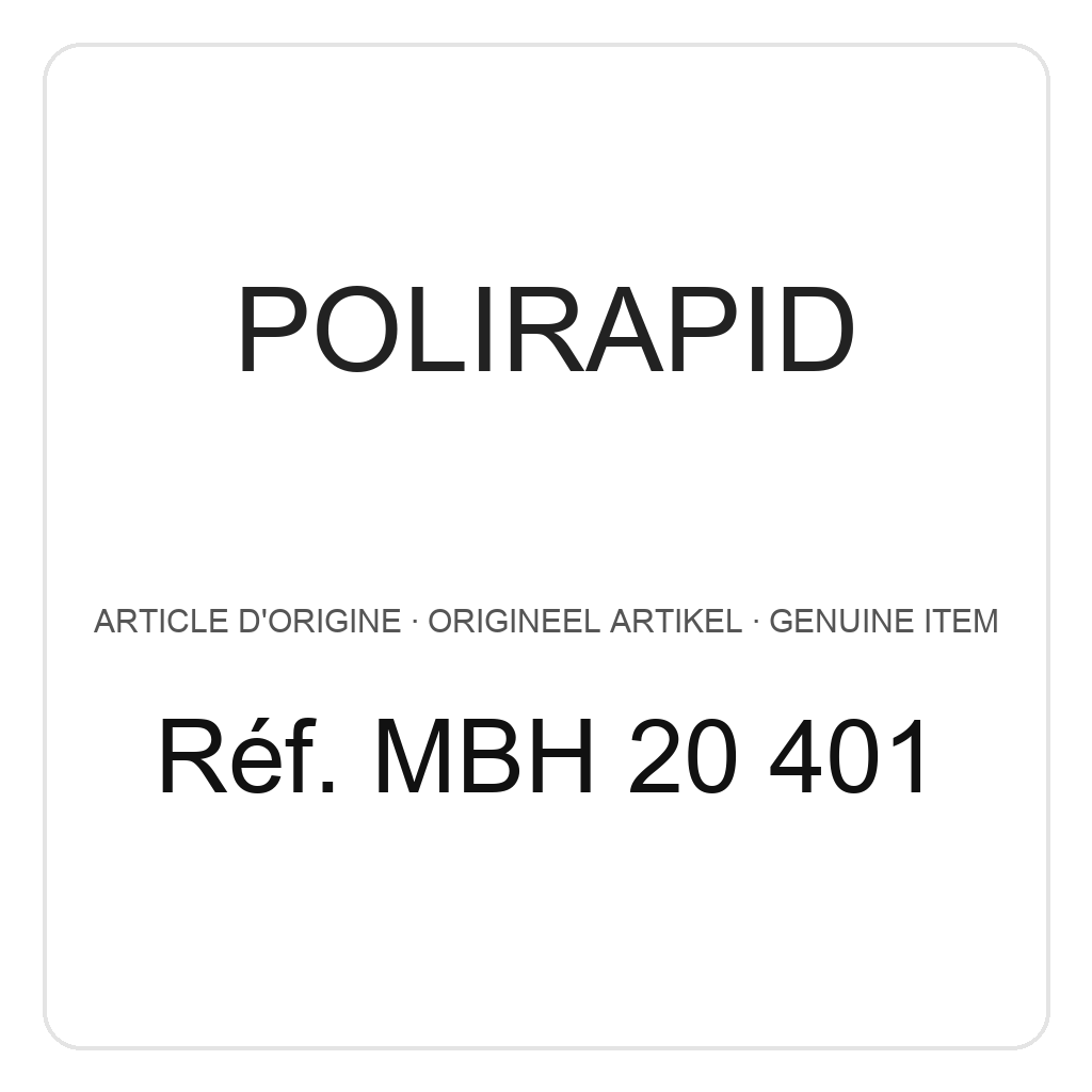 Polirapid Brosses miniatures (HP), disques de flanelle, Ø 23 mm (PU=12) – réf. MBH 20 401