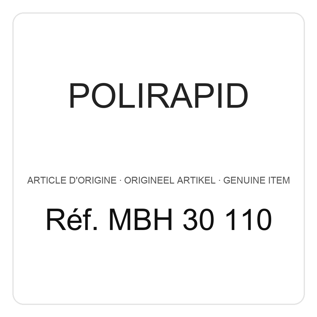 Polirapid Brosses miniatures (HP), fil de coton, double, Ø 17 mm (PU=6) – réf. MBH 30 110