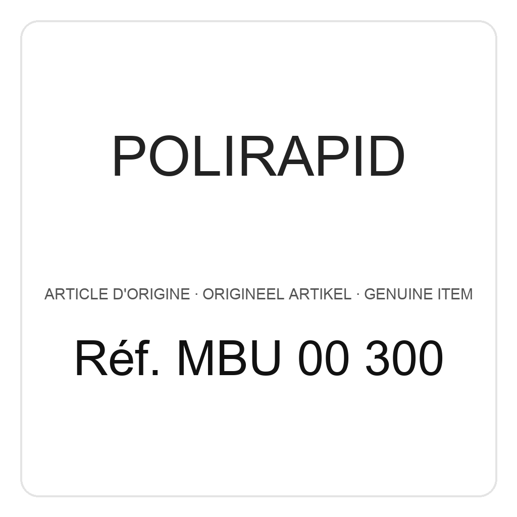 Polirapid Brosses miniatures non montées, disques en peau de chamois, Ø 21 mm (PU=6) – réf. MBU 00 300