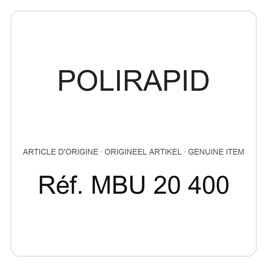 Polirapid Brosses miniatures non montées, disques de flanelle, Ø 23 mm (PU=6) – réf. MBU 20 400