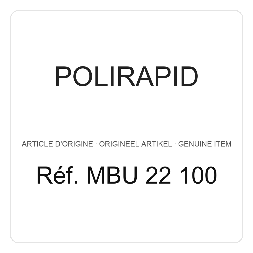 Polirapid Brosses miniatures non montées, disques, tissu de coton (calicot), Ø 17 mm (PU=6) – réf. MBU 22 100