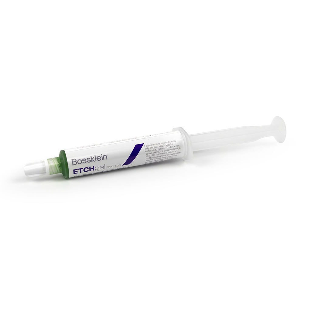 Bossklein Etch Gel – 37 % etching gel, 12 g syringe + 25 micro tips
