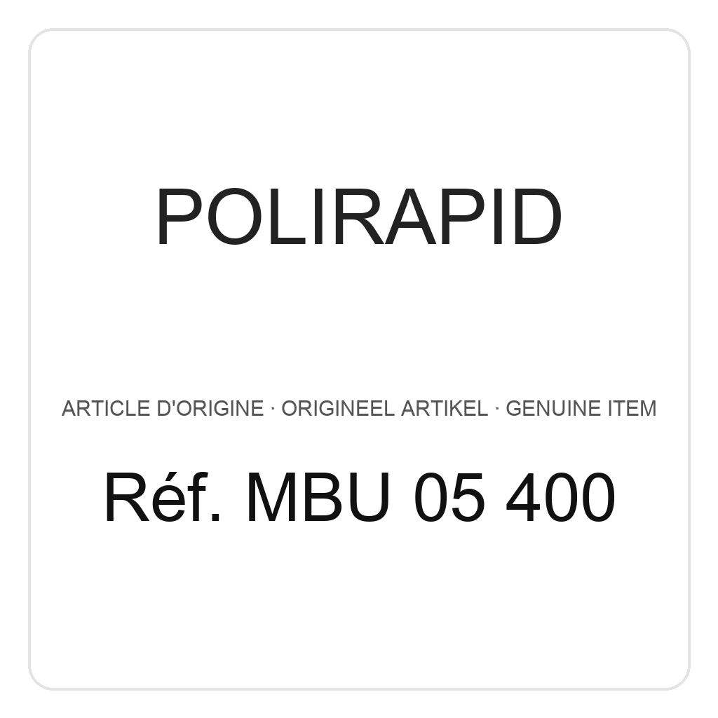 Polirapid Miniaturbürsten unmontiert, 1 Scheibe "Fleece" fein (weiß), Ø 23 mm (VE=6) + 4 Stützscheiben – Ref. MBU 05 400