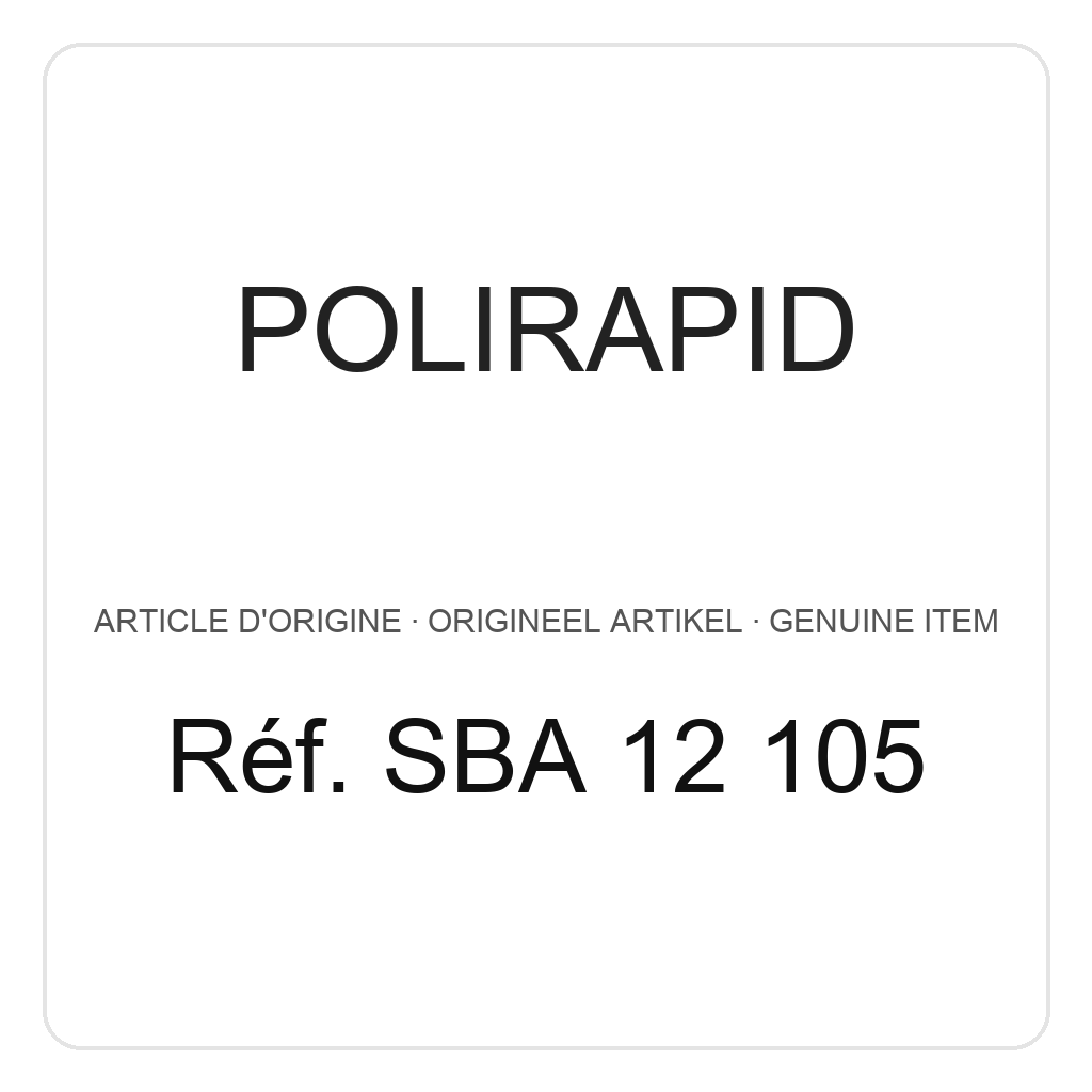 Polirapid Brosse étroite, poil de chèvre blanc, avec centre en aluminium, Ø 50 mm (PU=12) – réf. SBA 12 105