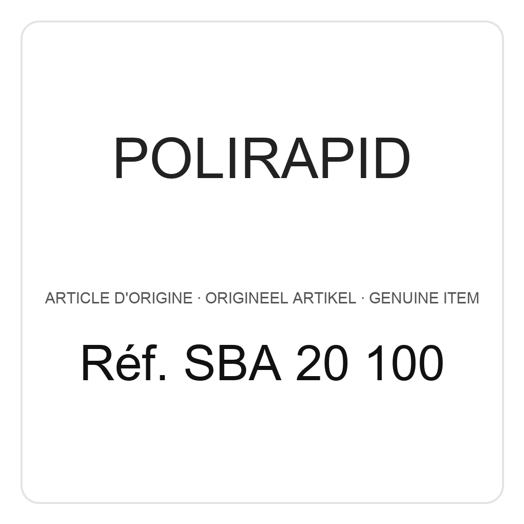 Polirapid Brosses étroites, flanelle, centre en aluminium, Ø 50 mm (PU=1) – réf. SBA 20 100