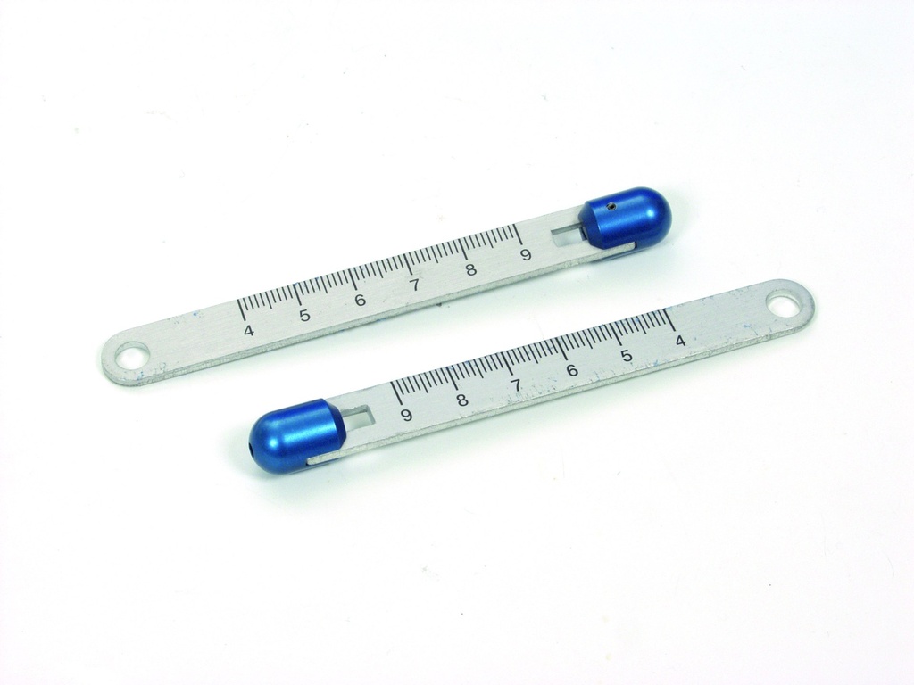 Dentatus 2 tiges condyliennes calibrées avec embouts auriculaires arrondis bleus – réf. AEE-E2