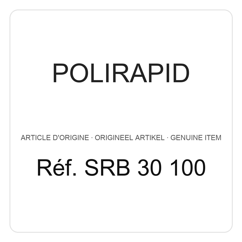 Polirapid Cirkelborstels, katoengaren, kunststof centrum, Ø 80 mm (PU=1) – ref. SRB 30 100