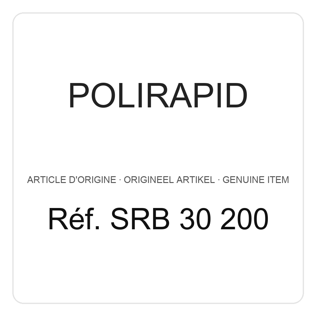 Polirapid Brosses circulaires, fil de coton, centre en plastique, Ø 90 mm (PU=1) – réf. SRB 30 200
