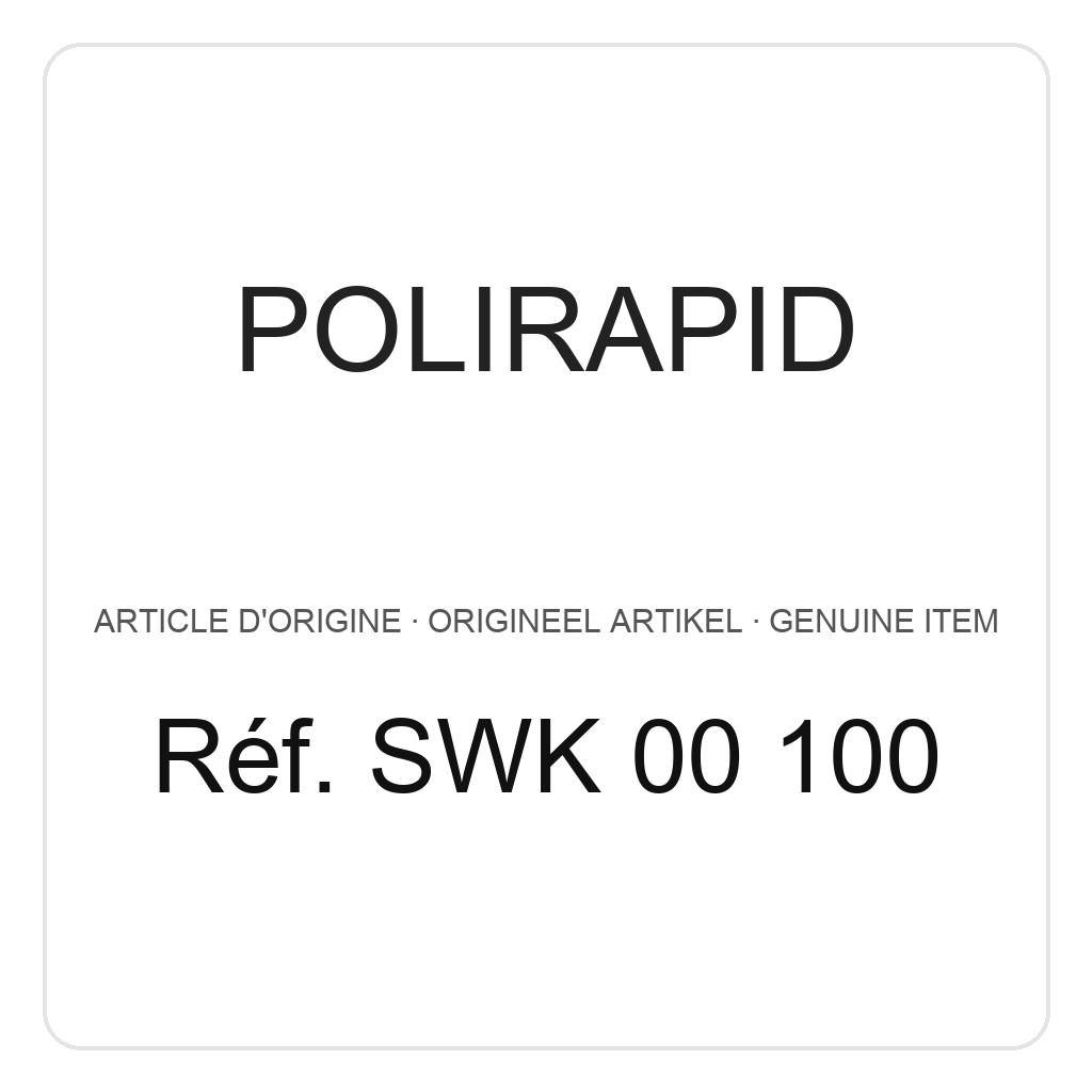 Polirapid Disques en cuir, avec centre en plastique, Ø 90 mm (PU=1) – réf. SWK 00 100
