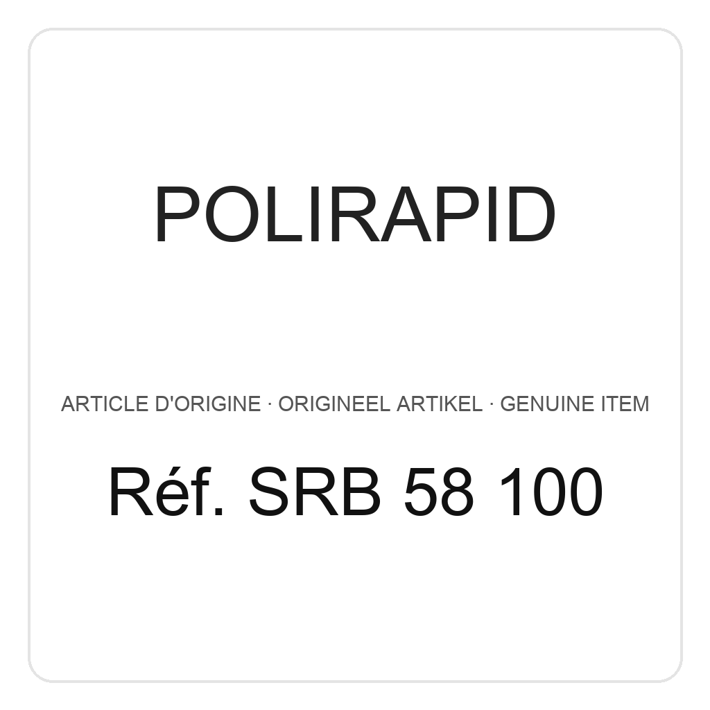 Polirapid Brosse circulaire, fil de laiton 0,08 mm avec centre en plastique, Ø 80 mm (PU=1) – réf. SRB 58 100