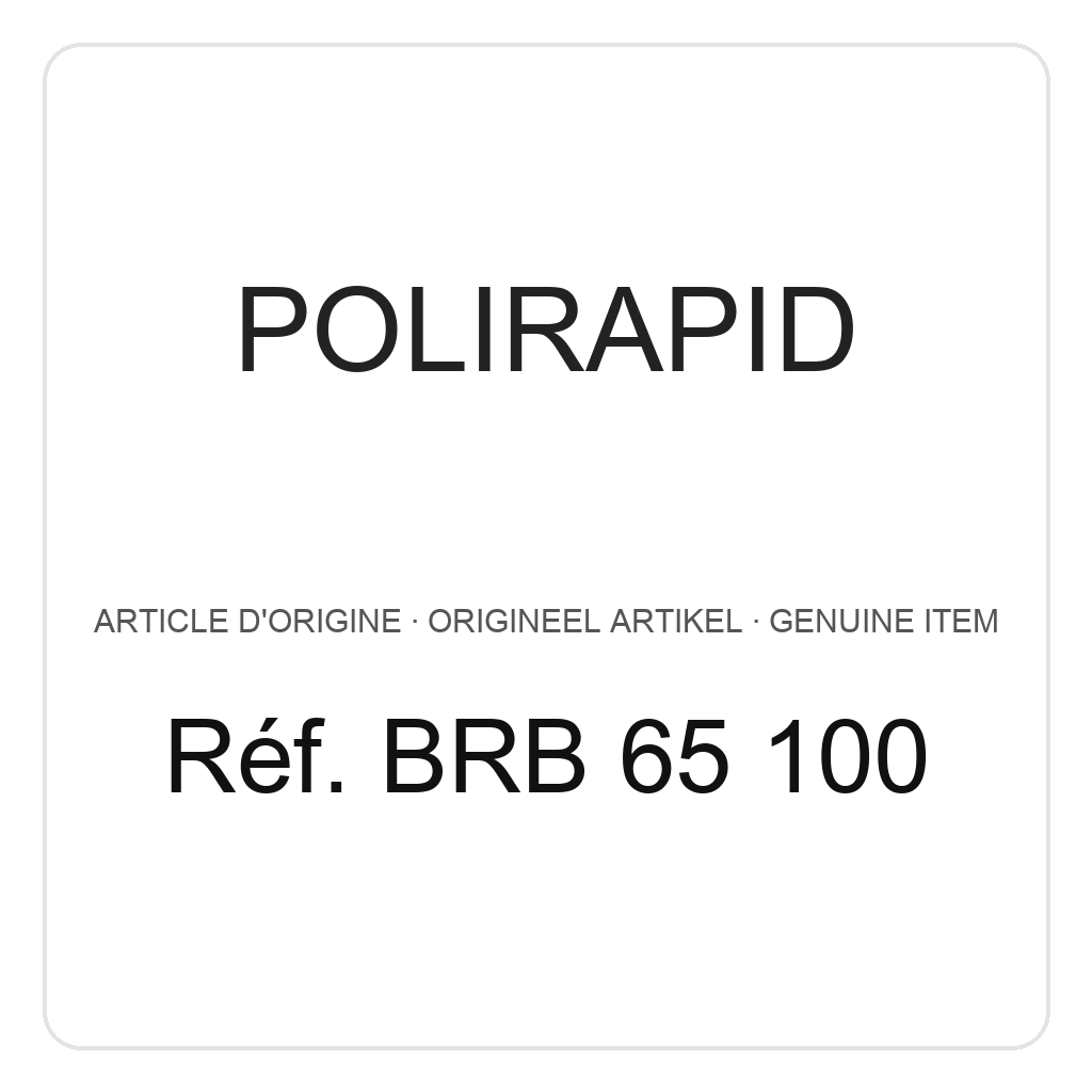Polirapid Brosse de nettoyage de fraises, fil d'acier (PU=1) – réf. BRB 65 100