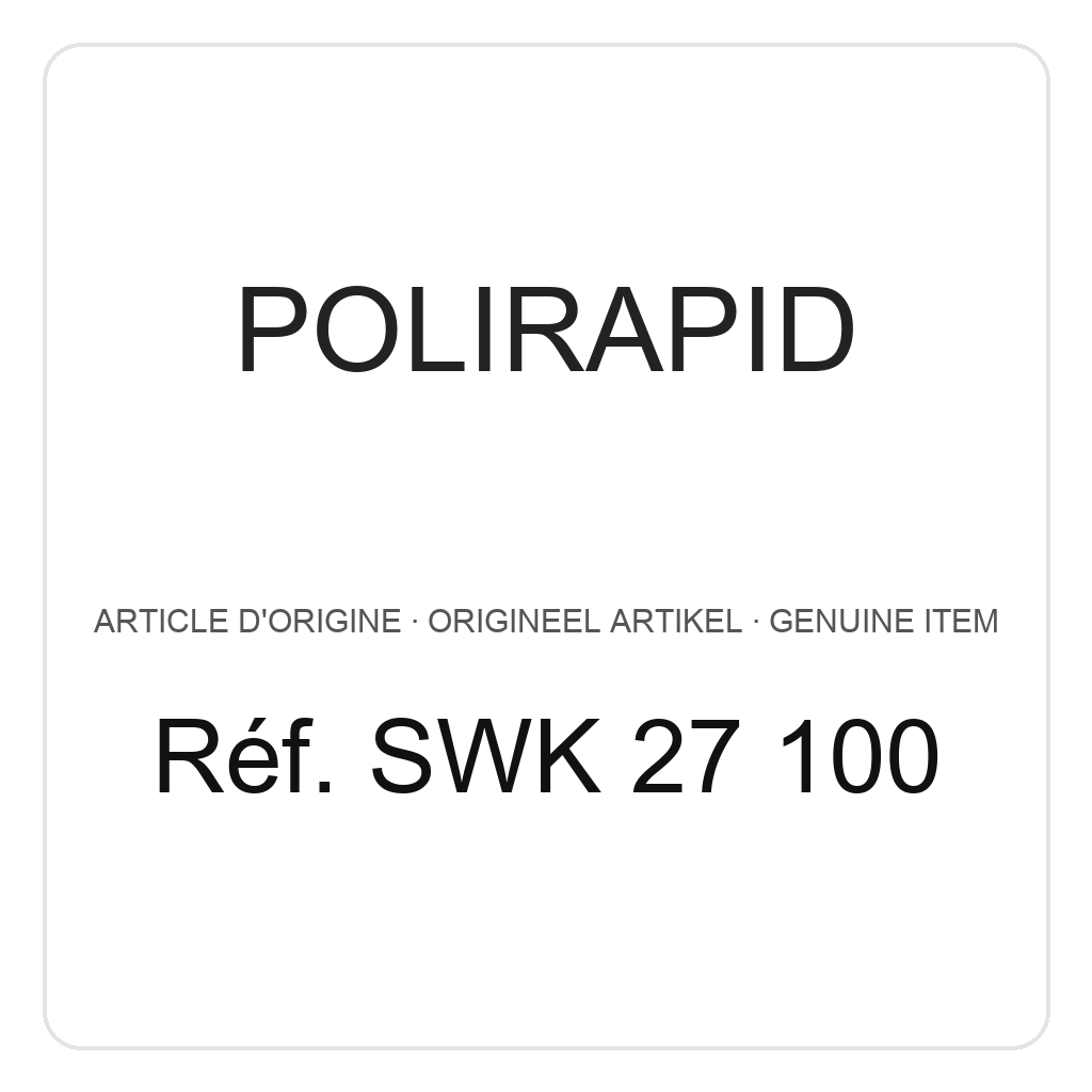 Polirapid Meules de polissage, tissu microfibre avec centre en plastique, Ø 100 mm (PU=1) – réf. SWK 27 100