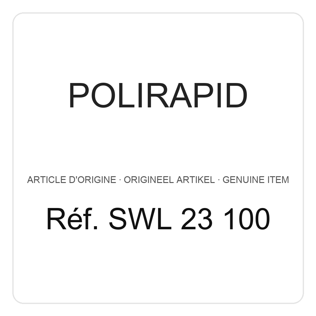 Polirapid Meules de polissage, disques en tissu de coton (calicot) grossier, avec centre en cuir, Ø 100 mm (PU=1) – réf. SWL 23 100
