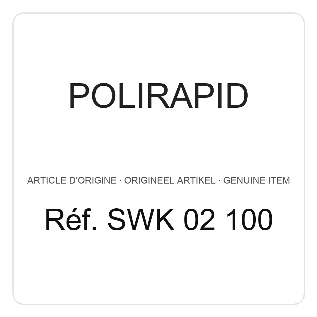 Polirapid Meules de polissage, disques combinés chamois/tissu/chamois, centre en plastique, Ø 90 mm (PU=1) – réf. SWK 02 100