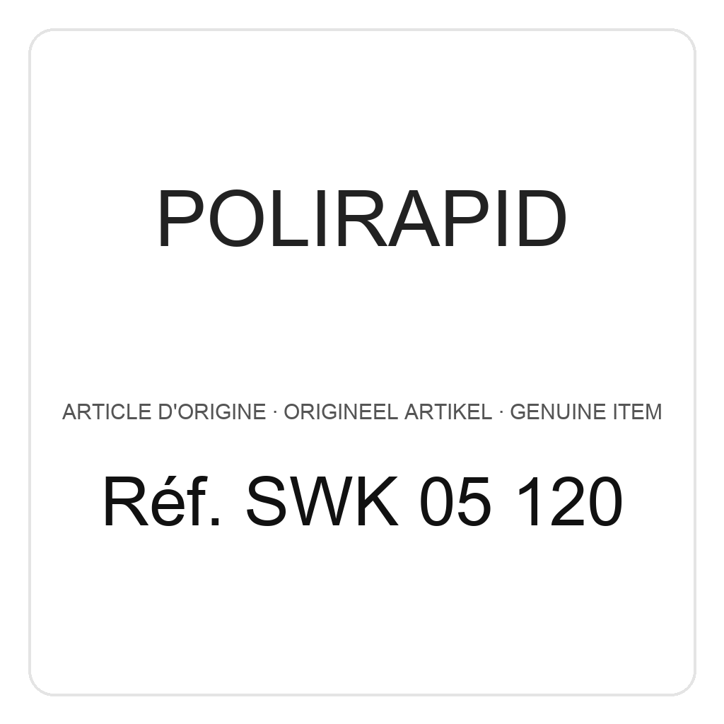 Polirapid Meules de polissage, 2 disques Fleece fin (blanc), centre en plastique, Ø 85 mm (PU=1) – réf. SWK 05 120