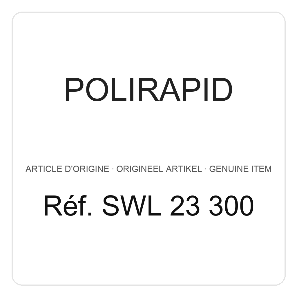 Polirapid Disques, tissu de coton (calicot) grossier, avec centre en cuir, Ø 125 mm, large (PU=1) – réf. SWL 23 300