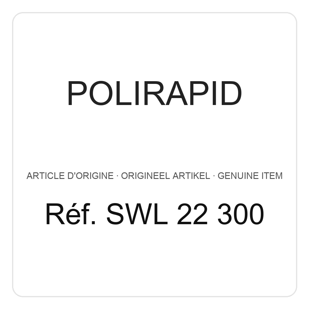 Polirapid Disques, tissu de coton (calicot) fin, centre en cuir, Ø 125 mm, large (PU=1) – réf. SWL 22 300