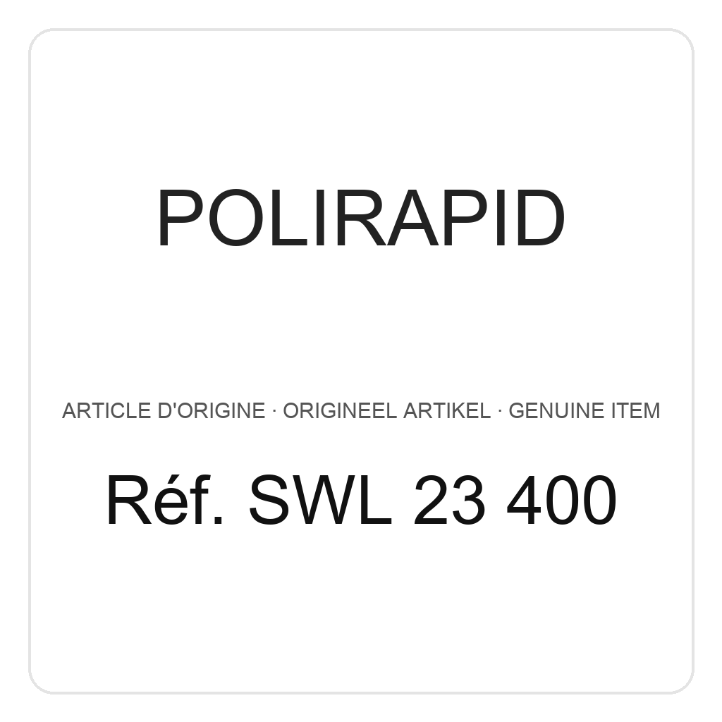 Polirapid Disques, tissu de coton (calicot) grossier, avec centre en cuir, Ø 100 mm, 2x piqué (PU=1) – réf. SWL 23 400