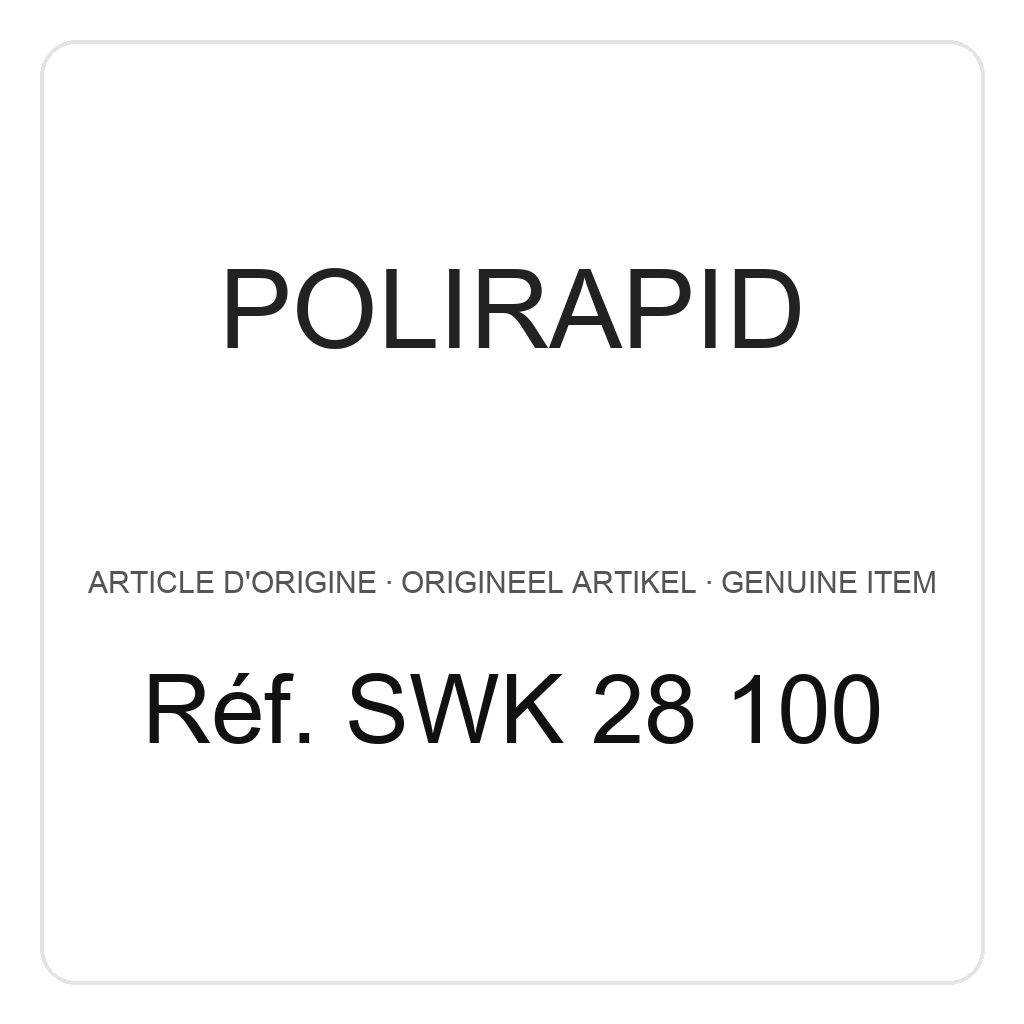 Polirapid Meules de polissage, tissu plissé, centre en plastique, Ø 100 mm (PU=1) – réf. SWK 28 100