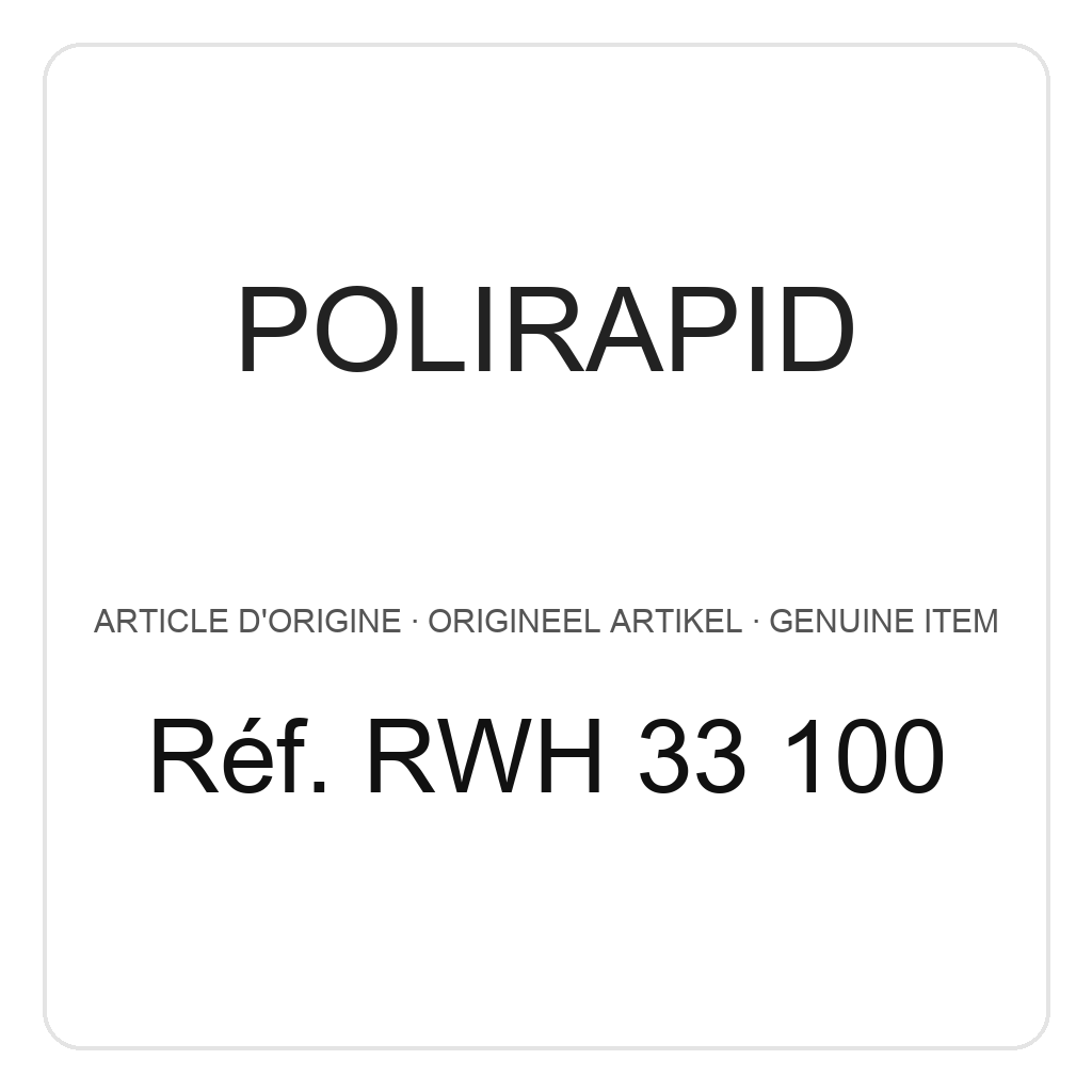 Polirapid Rundbürste Prima weiß spitz, Holzkern, 3-reihig Ø 33/65 mm (VE=6) – Ref. RWH 33 100