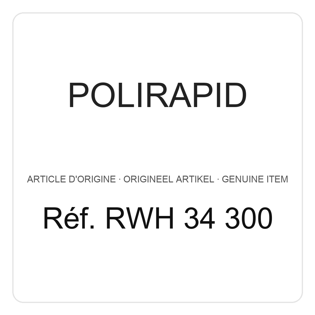 Polirapid Rundbürste Prima weiß spitz, Holzkern, 3-reihig Ø 40/80 mm (VE=1) – Ref. RWH 34 300