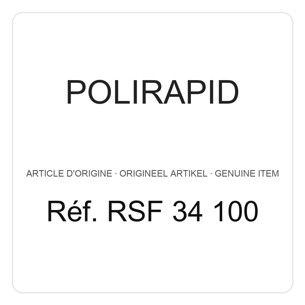 Polirapid SUPREMA Brushes, black bristles, converging, plastic center, 3 rows felt interleaved Ø 40/80 mm (PU=1) – ref. RSF 34 100