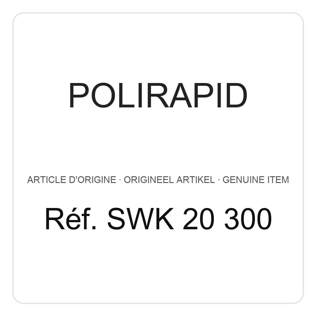 Polirapid Poleerschijven, flanellen schijven, kunststof centrum, Ø 125 mm, meer lagen (PU=1) – ref. SWK 20 300