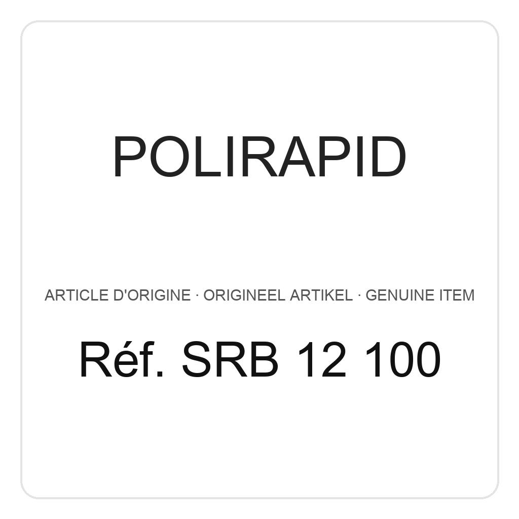 Polirapid Brosse circulaire, poil de chèvre blanc, avec centre en plastique, Ø 90 mm (PU=1) – réf. SRB 12 100
