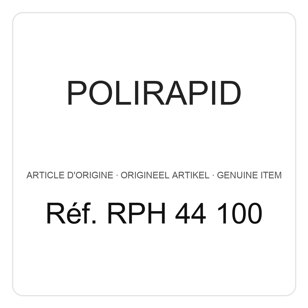 Polirapid Brosses PRIMA, soies noires, convergentes, centre en bois, 4 rangées Ø 40/60 mm (PU=1) – réf. RPH 44 100