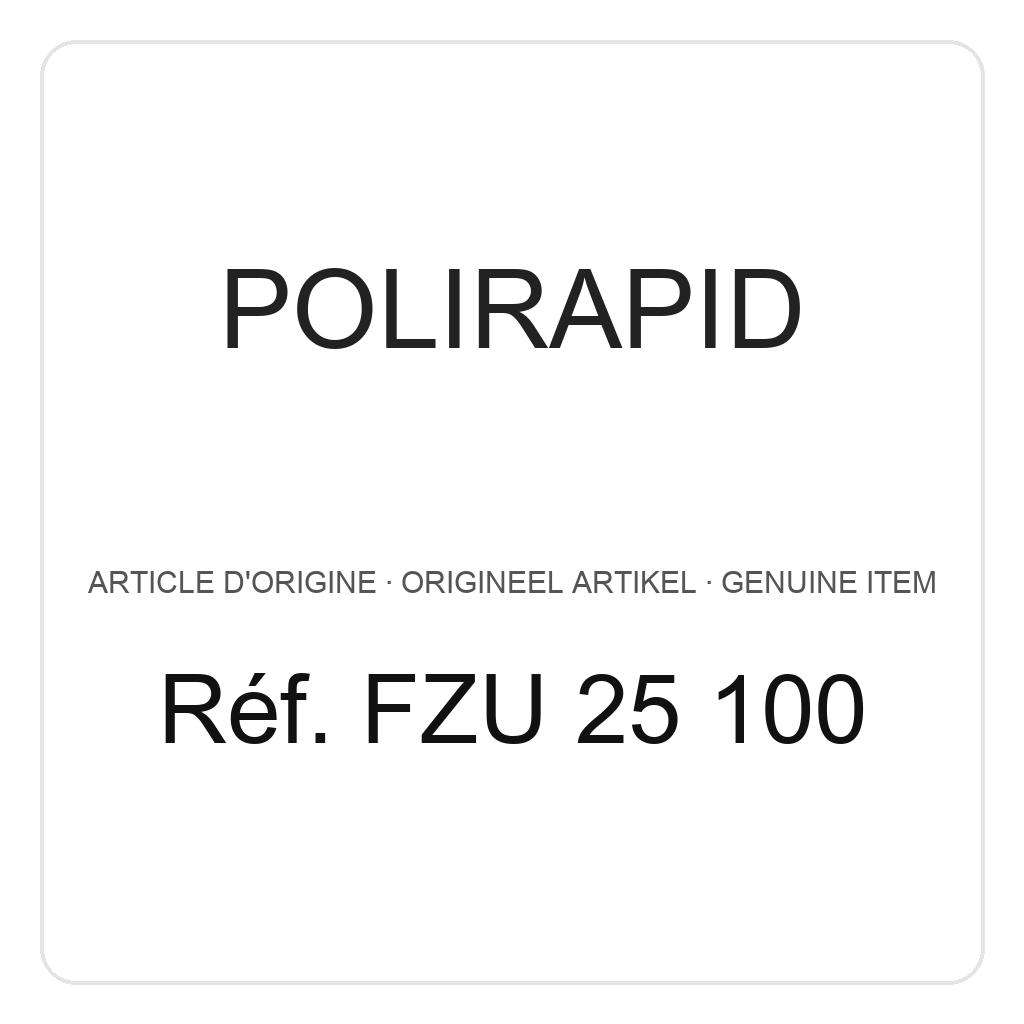 Polirapid Filzrad unmontiert, Ø 25 mm, Höhe 4 mm (VE=12) – Ref. FZU 25 100