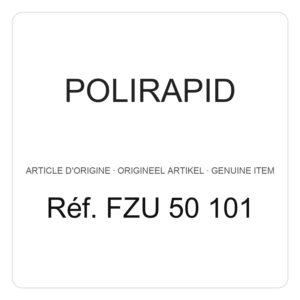 Polirapid Filzrad unmontiert, Ø 50 mm, Höhe 10 mm (VE=12) – Ref. FZU 50 101