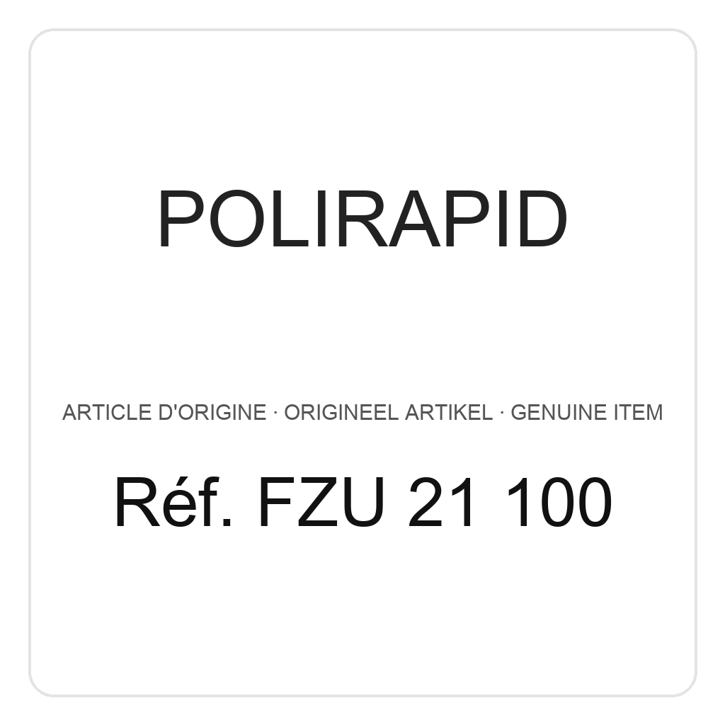 Polirapid Disques en feutre, bord droit, non monté, Ø 21 mm, hauteur 3,5 mm (PU=12) – réf. FZU 21 100