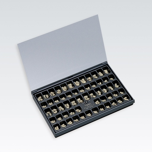 [ST-FE174] Frasaco assortiment voorste kronen: 174 stripkronen, gekleurd – ref. ST-FE174