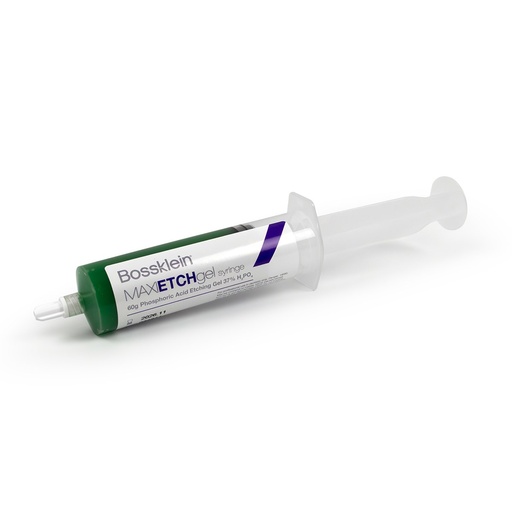 [BOS9904] Bossklein Maxi Etch Gel – 37 % jumbo etching gel 60 g + 50 micro tips + 10 × 1.4 ml syringes + 1 adapter
