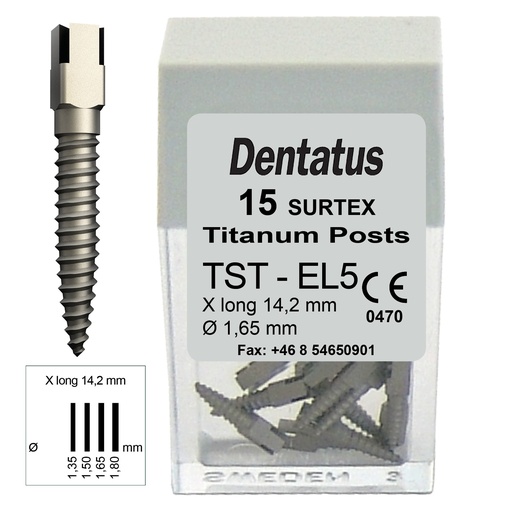 [TST-EL5] Dentatus Diameter 1.65 mm – ref. TST-EL5